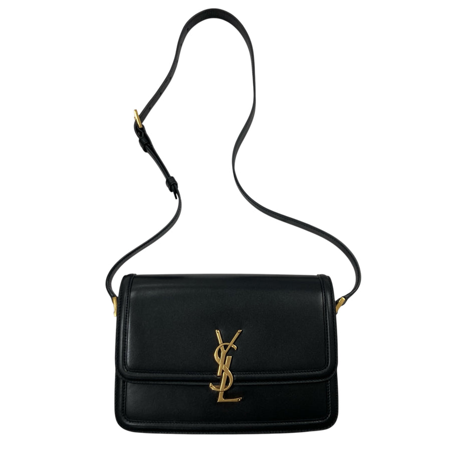 SAINT LAURENT 聖羅蘭 SOLFERINO 平滑小牛皮 肩背包 斜背包 黑