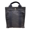 HERMES 愛馬仕 Herline a dos PM 後背包 帆布 灰色 銀釦