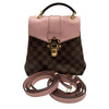LOUIS VUITTON 路易威登 N42259 CLAPTON BACKPACK PVC帆布 老花 後背包 側背包 棕色/粉紅