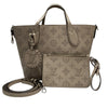 LOUIS VUITTON 路易威登 MAHINA BLOSSOM PM M21849 單肩包/兩用手提包 皮革 棕色