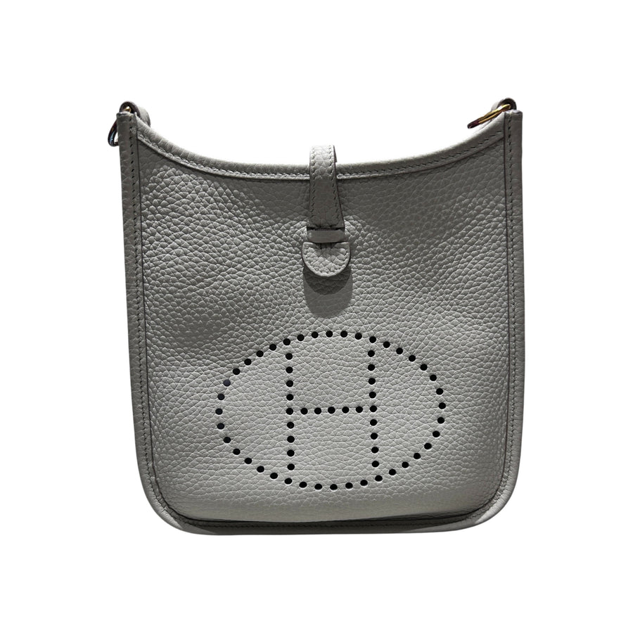 HERMÈS 愛馬仕 Evelyne 16 TPM 米灰色 金扣