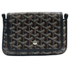GOYARD 高雅德 PLUMET POCKET WALLET 信封斜背包 PVC帆布 黑色 銀釦