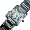 CARTIER 卡地亞 Tank Française SM 女錶 不鏽鋼 白色 銀釦