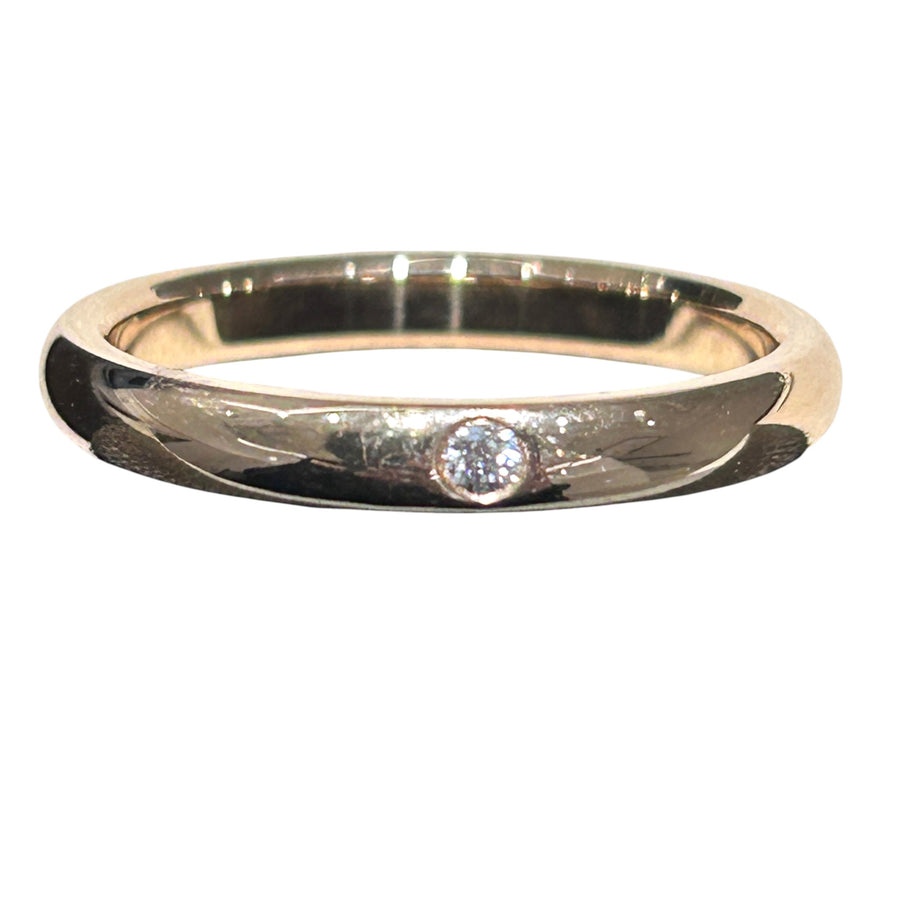 TIFFANY & CO. ELSA PERETTI 單鑽戒指 K18YG 黃K金 鑽石 SIZE 55.5