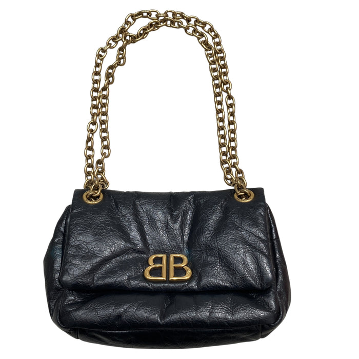 BALENCIAGA 巴黎世家 黑色 MONACO BAG 肩背包