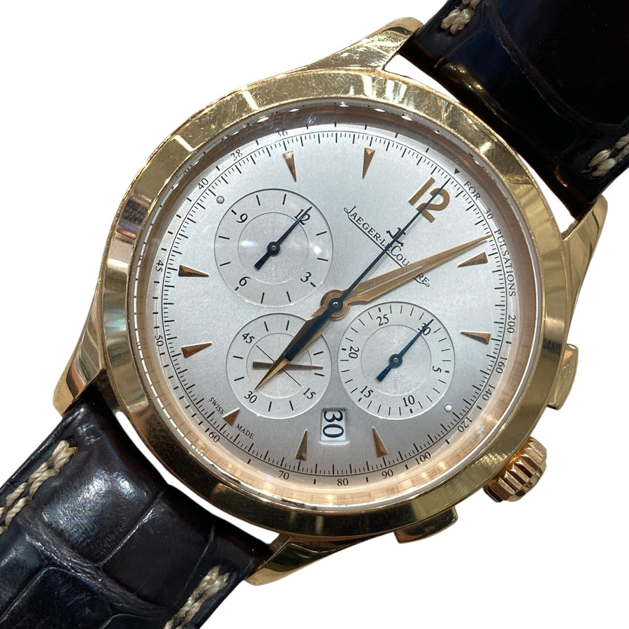 JAEGER-LECOULTRE 積家  MASTER CHRONOGRAPH Q1532420 18K YG 銀色錶盤