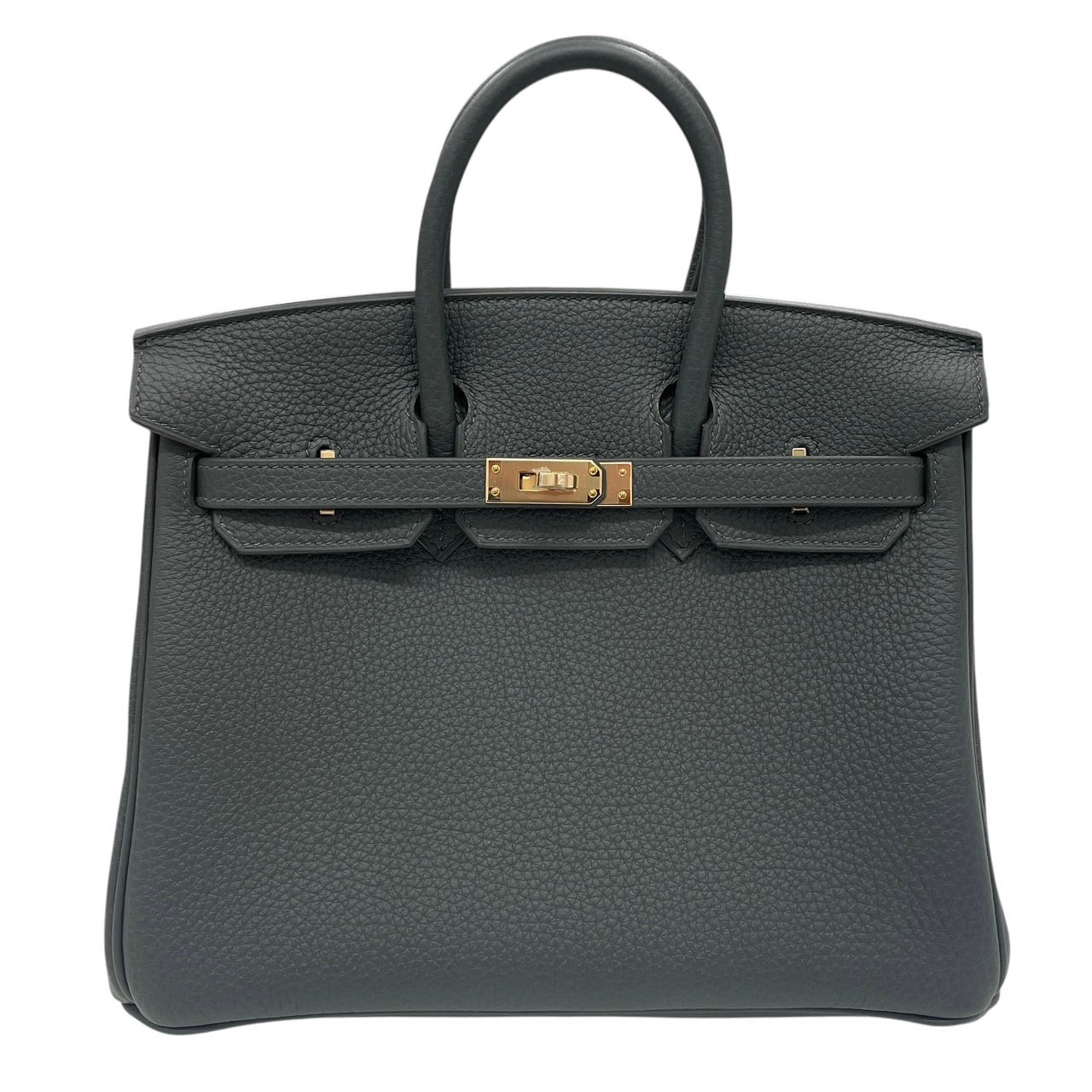 HERMES 愛馬仕 BIRKIN 25 柏金包 TOGO皮 沼澤綠 金釦