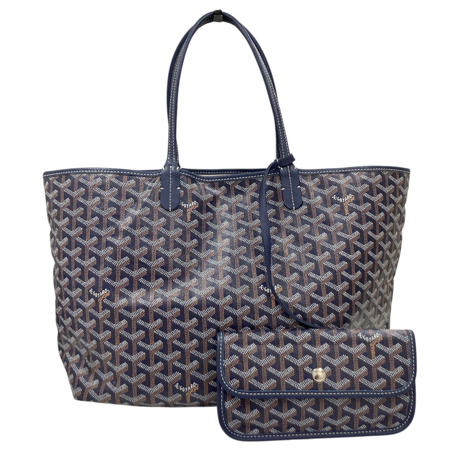 GOYARD 戈雅 SAINT LOUIS PM 托特包 PVC帆布 藍色