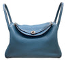 HERMES 愛馬仕  LINDY 34 TC牛皮 藍色 銀扣