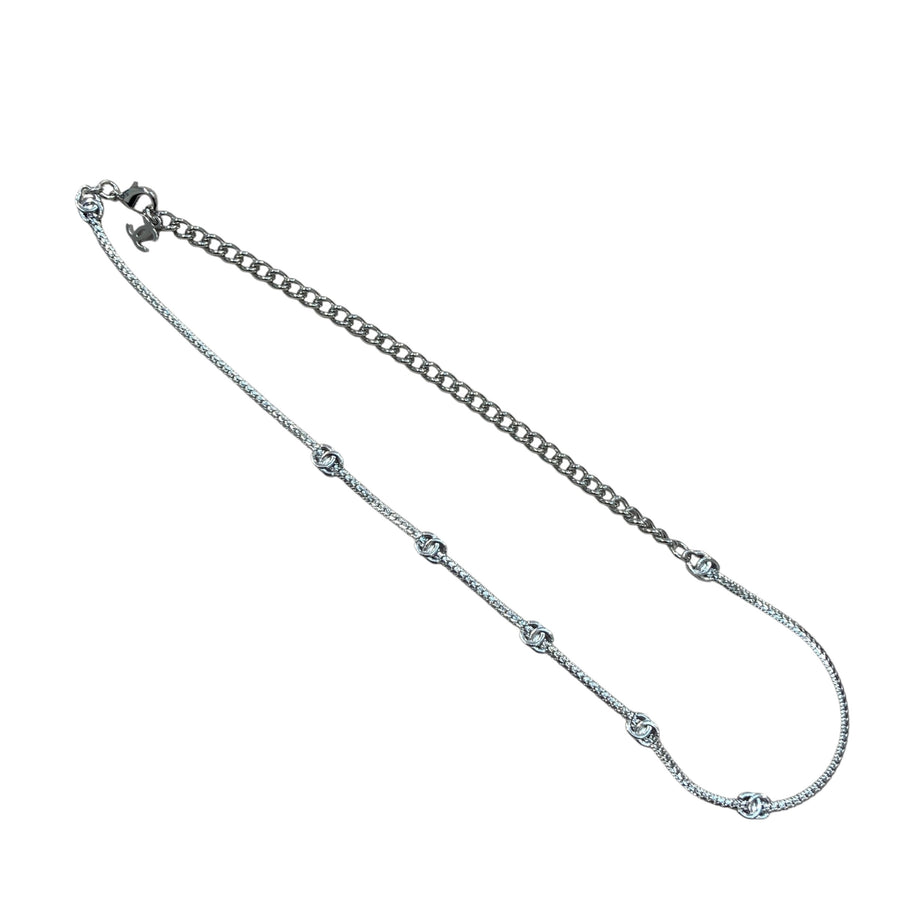 CHANEL 香奈兒  COCOMARK NECKLACE 項鍊 銀色