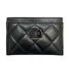 CHANEL 香奈兒 SO BLACK 2.55 菱格紋 皮革 卡夾包 黑色