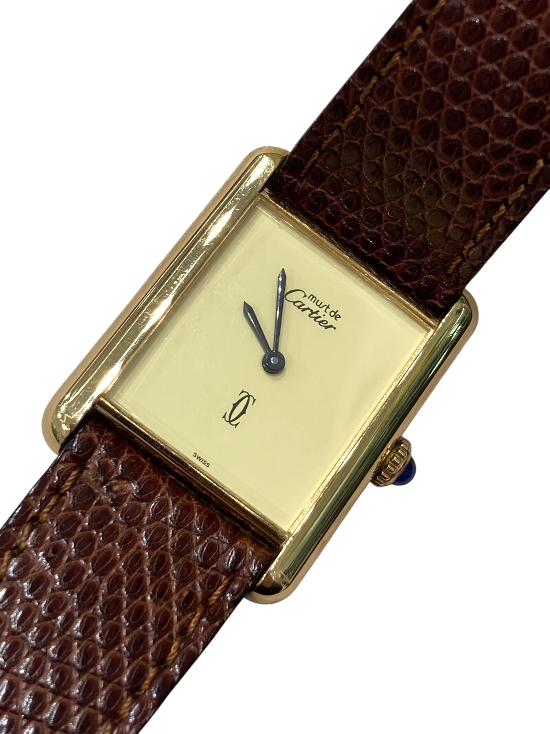 CARTIER 卡地亞 MUST TANK SV925 金釦