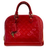 LOUIS VUITTON 路易威登 Monogram Vernis Alma PM M91770 漆皮 紅色 金釦