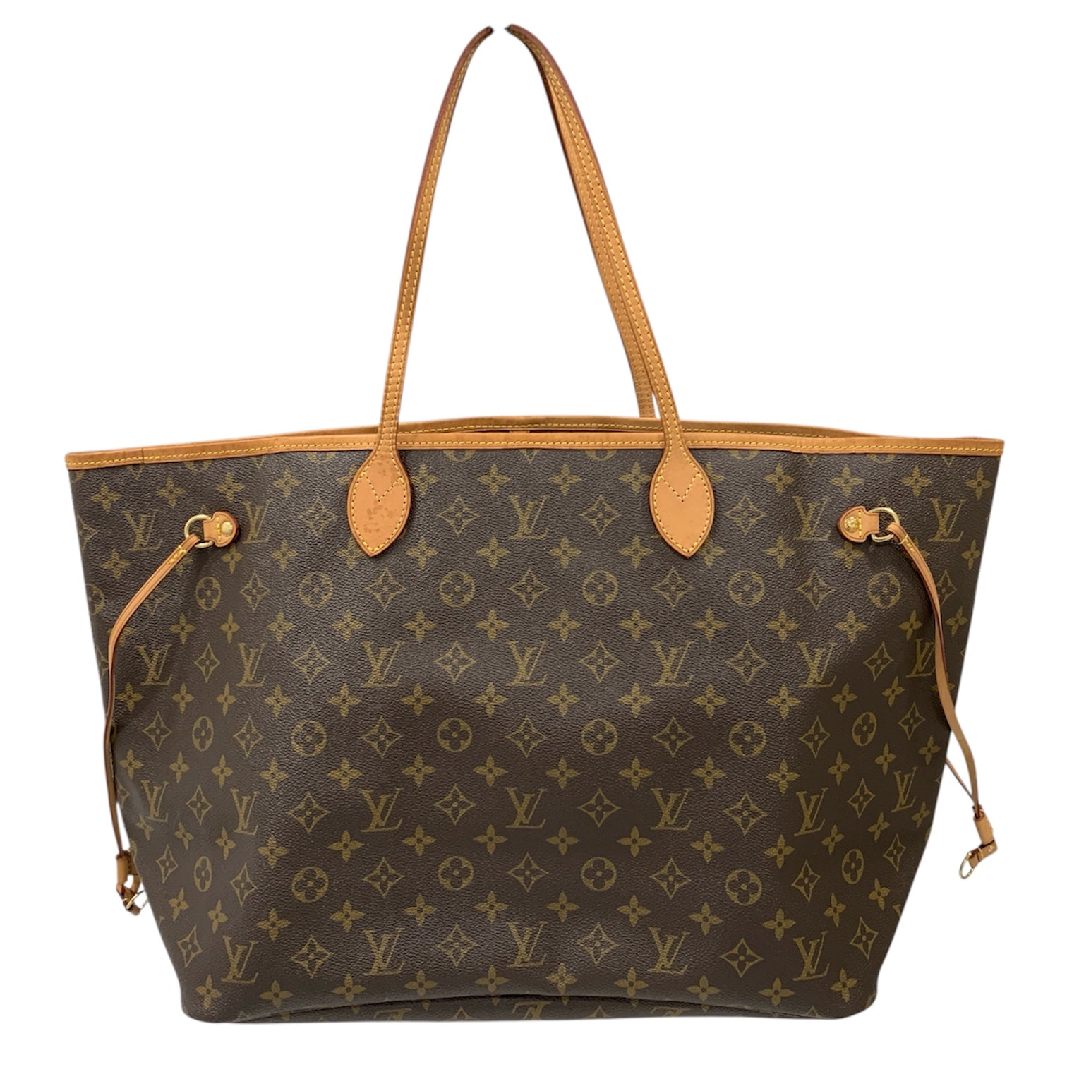 LOUIS VUITTON 路易威登 M40157 NEVERFULL GM MONOGRAM 托特包 PVC帆布 老花 棕色 金釦