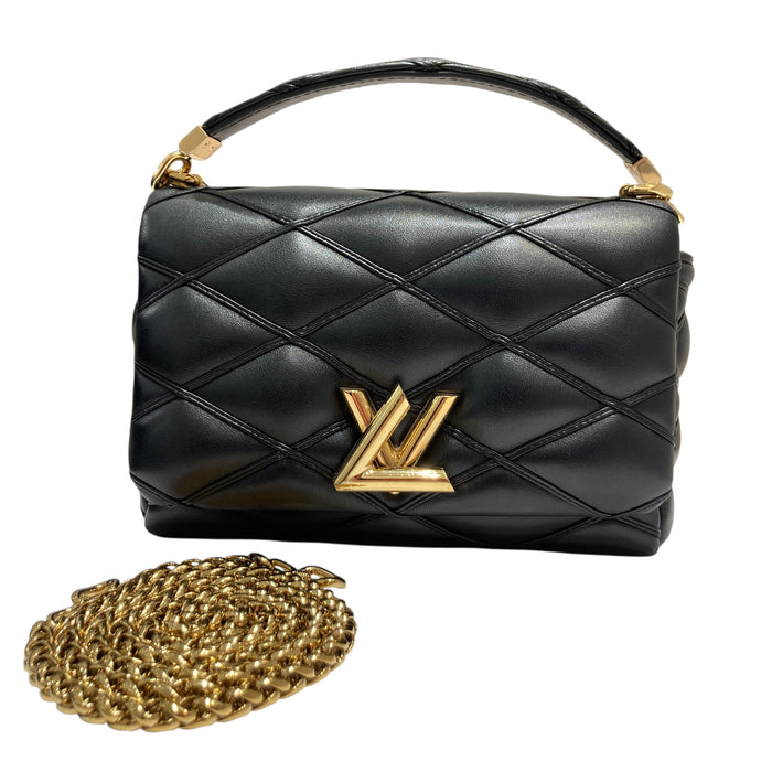 LOUIS VUITTON 路易威登 GO-14 MM M22891 單肩包/兩用手提包 皮革 黑色
