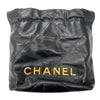 CHANEL 香奈兒 22 MINI 黑色 皮革 金釦