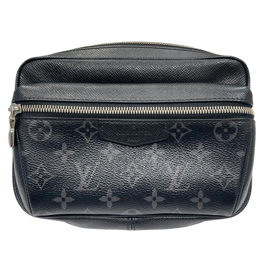 LOUIS VUITTON 路易威登 OUTDOOR BUMBAG 腰包 M30245  PVC帆布  黑色 銀釦