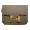 HERMES 愛馬仕 PFEUILLE CONSTANCE SLIM BICO 大象灰 金釦