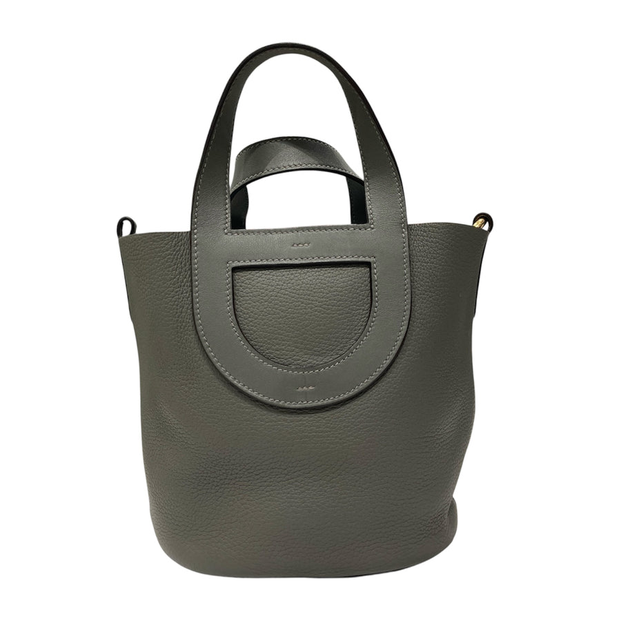 HERMES 愛馬仕 In-The-Loop 18 灰 金釦