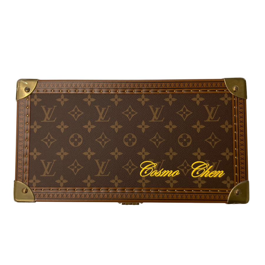 LOUIS VUITTON 路易威登 M47641 COFFRET 8 MONTRES 腕錶箱 棕色 PVC帆布 金釦