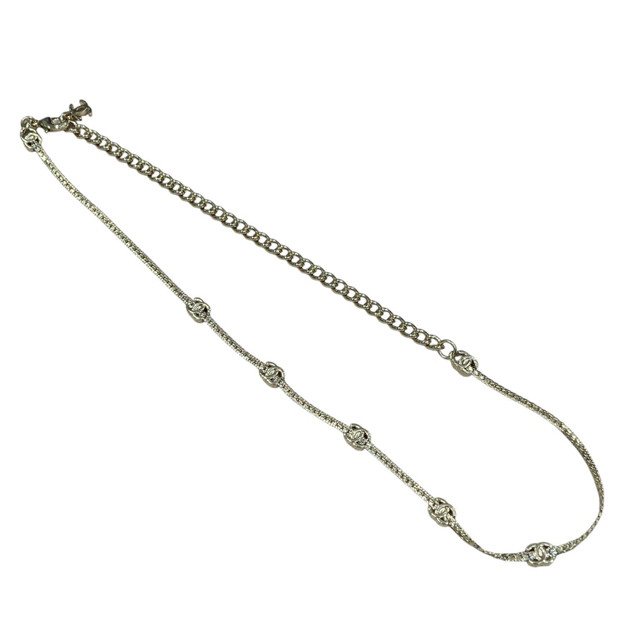 CHANEL 香奈兒 COCOMARK NECKLACE 項鍊 淡金色