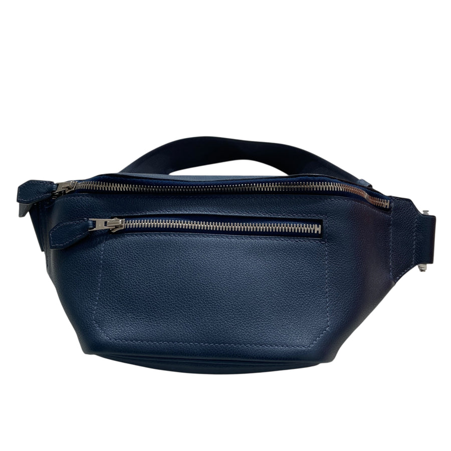HERMES 愛馬仕 CITYSLIDE CROSS BELT BAG 腰包 深藍色