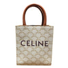 CELINE MINI VERTICAL CABAS 白色 帆布