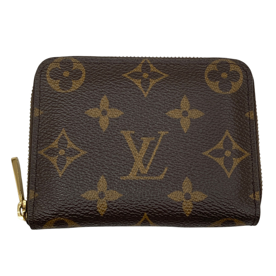 LOUIS VUITTON 路易威登 M60067 零錢包 棕色 帆布 金釦 老花