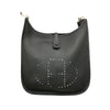 HERMES 愛馬仕 EVELYNE29 黑色 銀釦