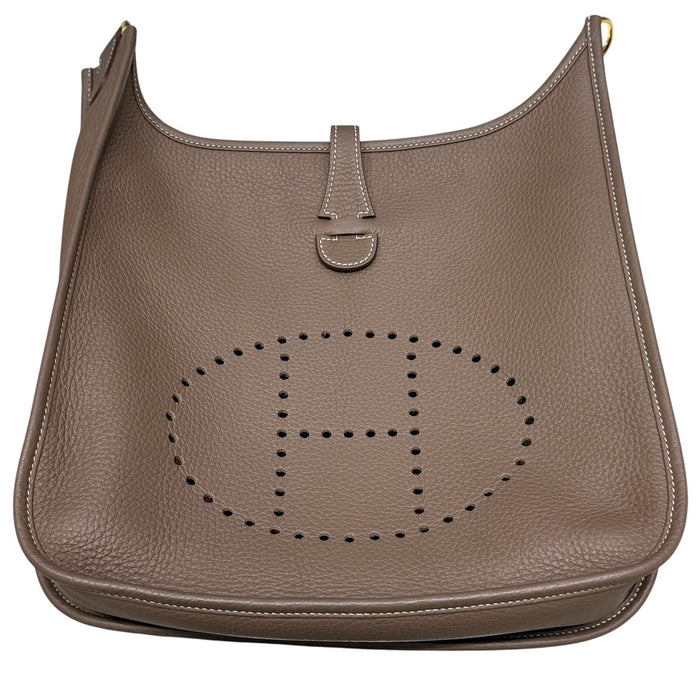 HERMES  EVELYNE III 29  大象灰 牛皮 金扣