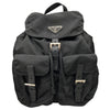 PRADA 普拉達 1BZ677 VELA 後背包 尼龍 黑色 銀釦