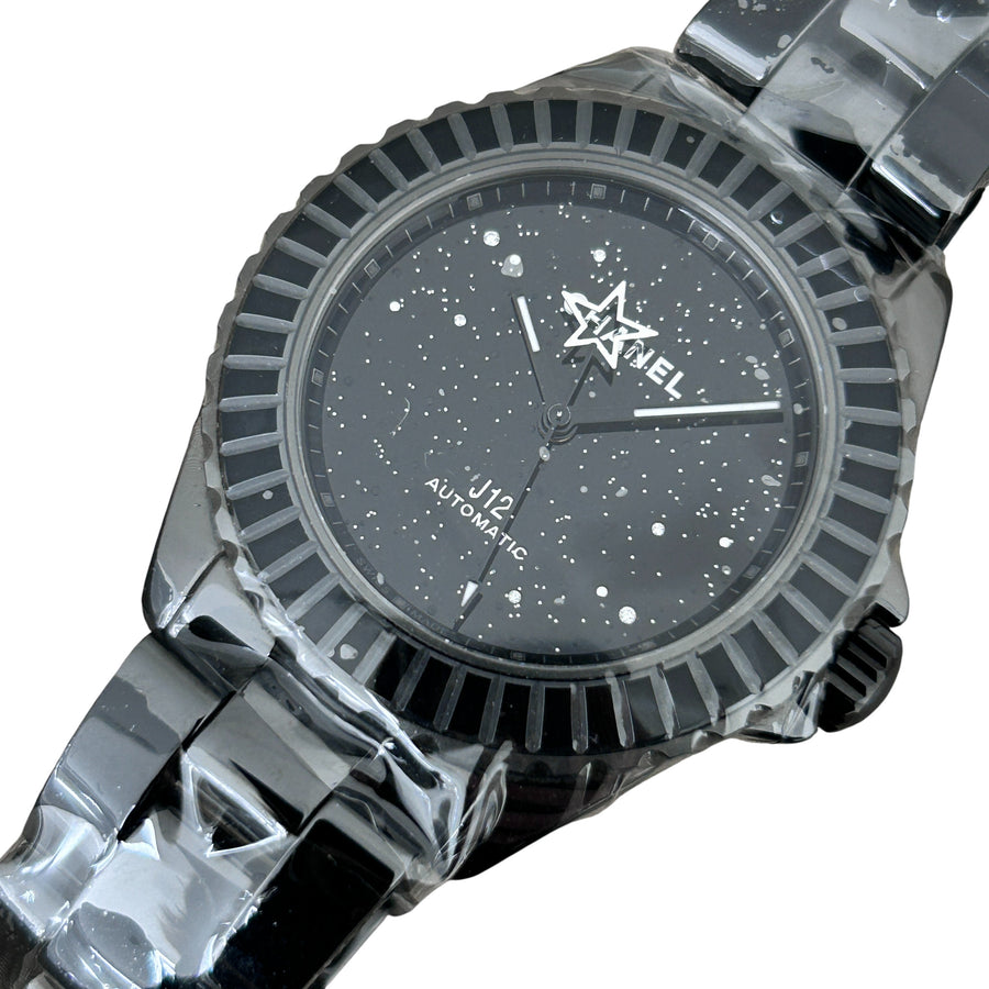 CHANEL 香奈兒 J12 H7989 38MM 自動腕錶 黑色高科技精密陶瓷 黑色