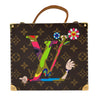 LOUIS VUITTON 路易威登 M92477 TAKASHI MURAKAMI 棕色經典老花 PVC 村上隆合作款 珠寶盒 化妝包 手提包