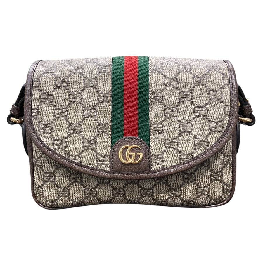 GUCCI 古馳 Ophidia 小號肩背包  722117  帆布 金釦