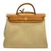 HERMES 愛馬仕 HERBAG31 內縫 U刻 帆布 肩背包 卡其色