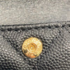CHANEL 香奈兒 雙鏈子母化妝箱 AP3375 荔枝牛皮 黑色 金釦