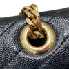 SAINT LAURENT 聖羅蘭 354118 CASSANDRE CHAIN BAG 荔枝皮革 鍊帶 肩背包 黑