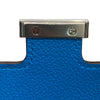 HERMES 愛馬仕 PFEUILLE CONSTANCE SLIM BICO 藍色 銀釦