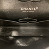CHANEL 香奈兒 COCO CF25 Medium 荔枝牛皮 肩背包 黑色 銀釦