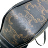 CELINE 思琳 194502 TRIOMPHE 凱旋門 PVC帆布 LOGO 中型斜背包 棕色