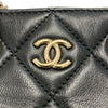 CHANEL 香奈兒 AS3176  鏈條單肩包 小羊皮 黑色