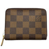 LOUIS VUITTON N63070 Zippy Coin Purse 零錢包 PVC帆布 棋盤格 棕色 金釦