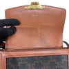 CELINE 思琳 TEEN TRIOMPHE BAG 肩背包 帆布 老花 金釦