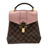 LOUIS VUITTON 路易威登 N42259 CLAPTON BACKPACK PVC帆布 老花 後背包 側背包 棕色/粉紅