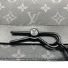 LOUIS VUITTON 路易威登 M45585 MONOGRAM ECLIPSE STEAMER MESSENGER 側背包 PVC帆布 老花 黑色