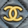 CHANEL 香奈兒 AP3036  黑菱格 愛心瑪瑙寶石 牛皮 鏈條小包 黑色