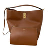 CELINE 賽琳 195573 BUCKET16 皮革 單肩包 棕色