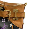 LOUIS VUITTON 路易威登 M40196 Greta Multicolore PVC帆布 肩背包 黑三彩