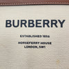 BURBERRY 巴寶莉 可肩背 帆布 皮革 手提包 米色
