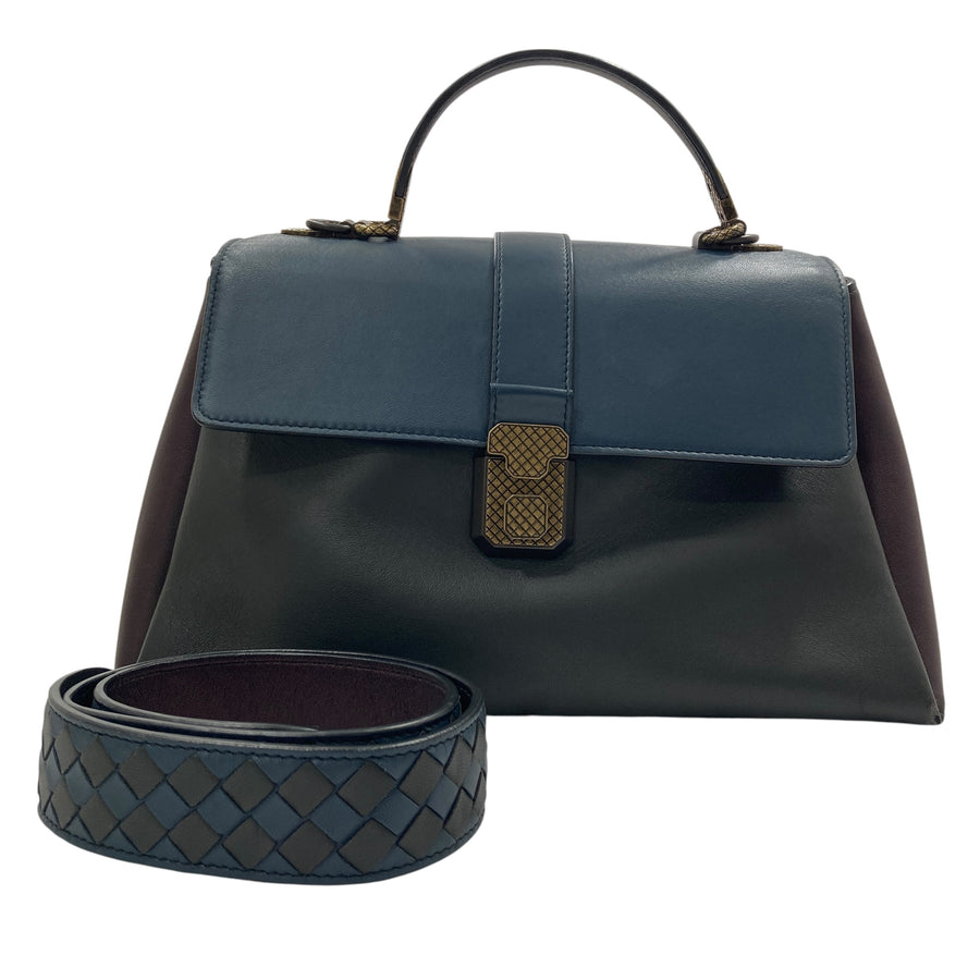 BOTTEGA VENETA 寶緹嘉 PIAZZA 可肩背 皮革 手提包 拚色
